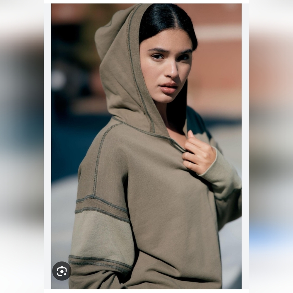 Anthropologie Daily Practice Boxy Pullover Sweatshirt Hoodie - Picture 8 of 8
